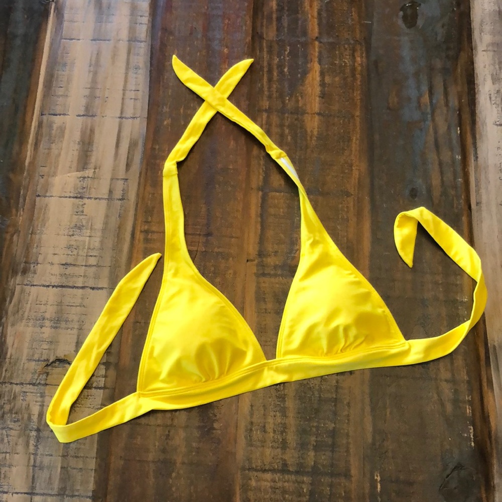 Yellow Bikini Top